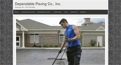 Desktop Screenshot of dependablepavinginc.com