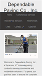 Mobile Screenshot of dependablepavinginc.com